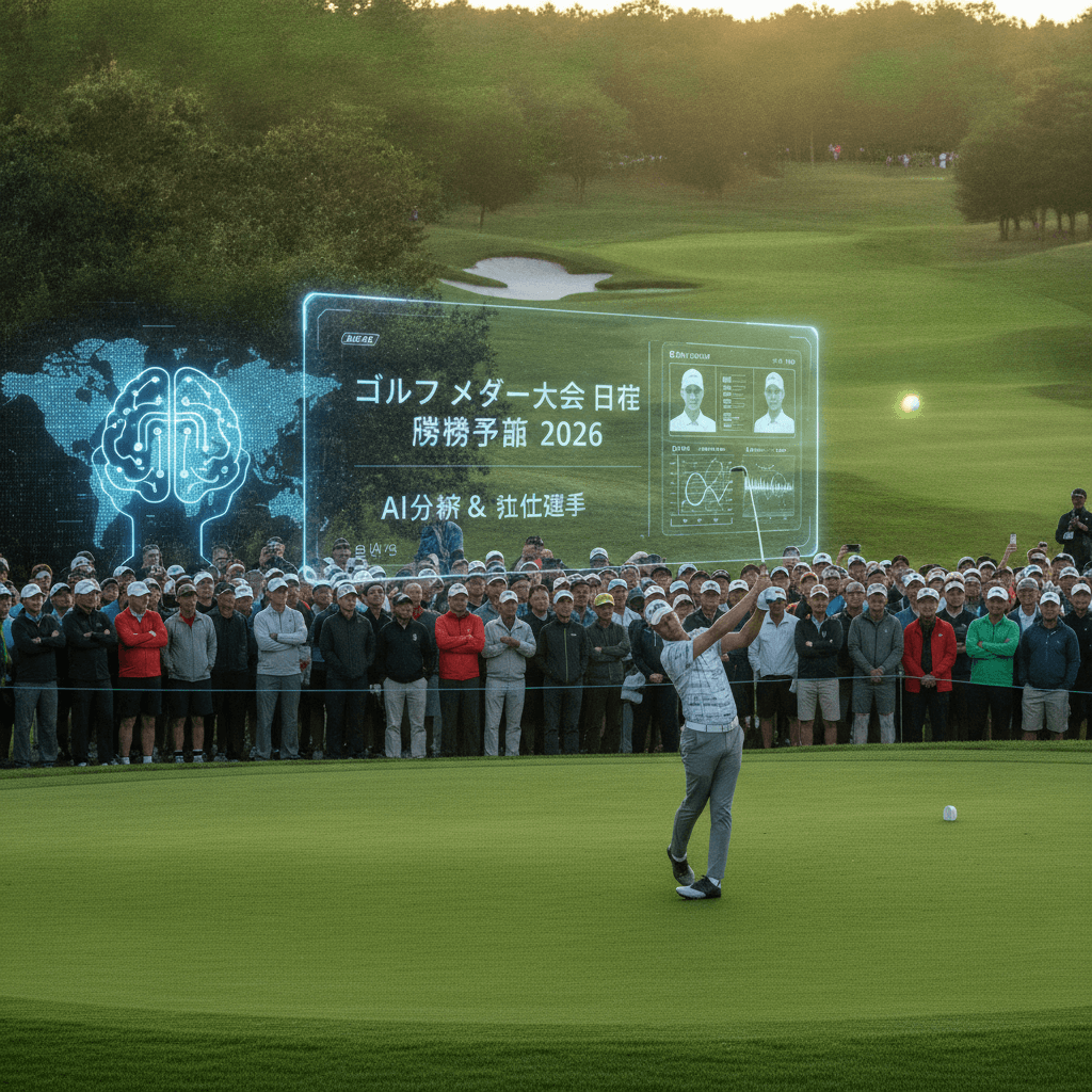 ゴルフ メジャー大会 日程 優勝予想 2026:AIが導く次世代分析と注目選手